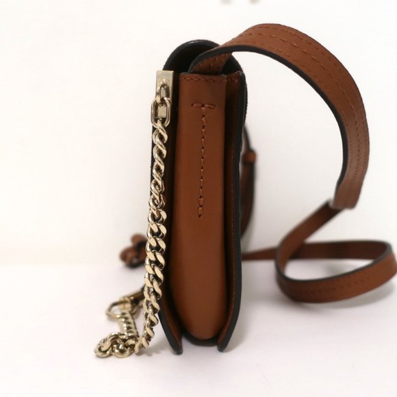 Chloe Faye Small Shoulder Bag Tobacco Suede - Picture 6 of 13